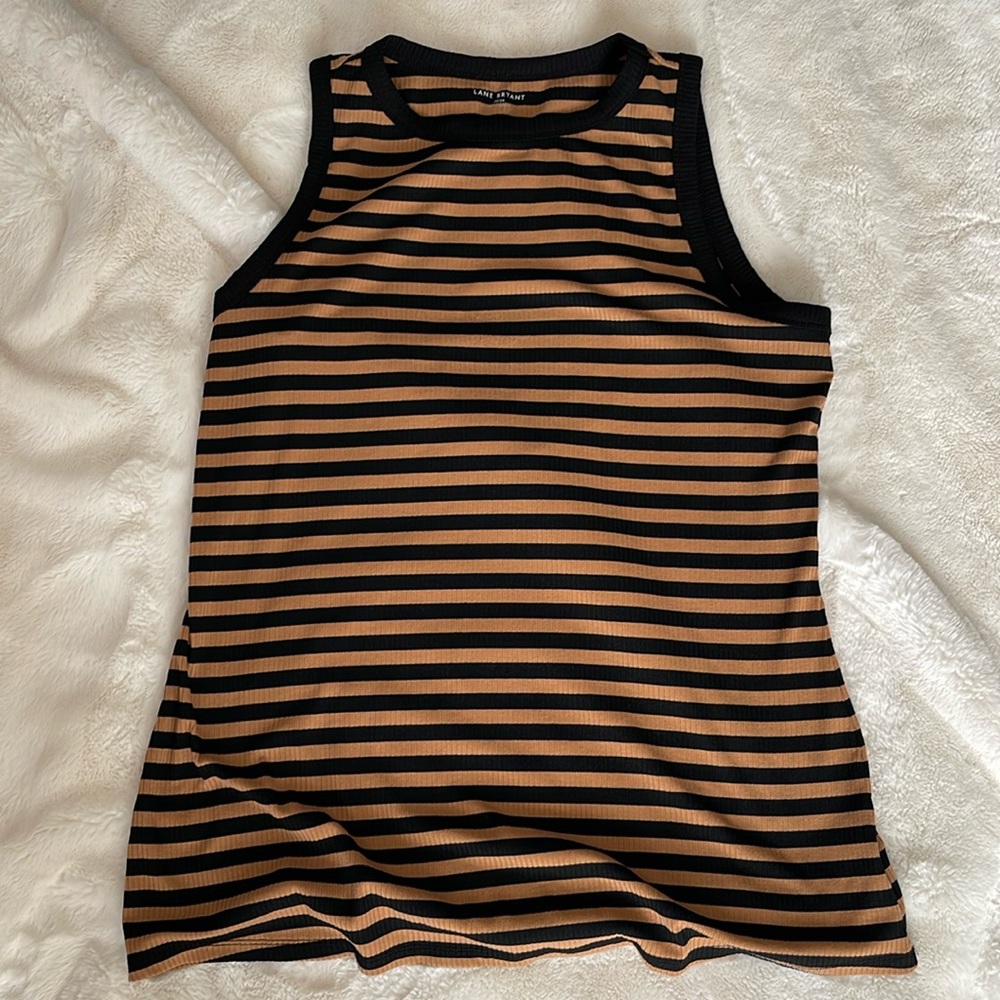 Stretchy striped Lane Bryant tank top